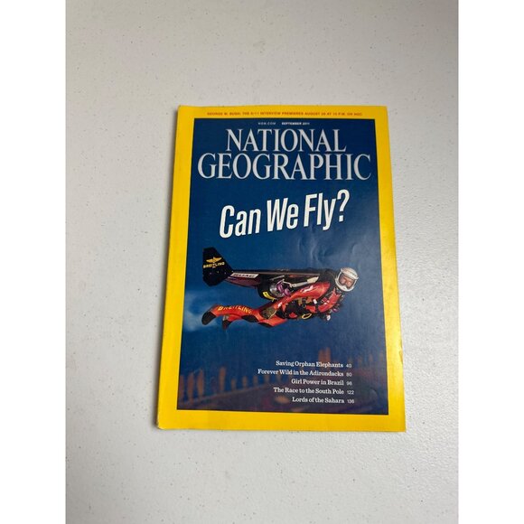 National Geographic Magazine September 2011 "Can We Fly?" - Picture 2 of 3
